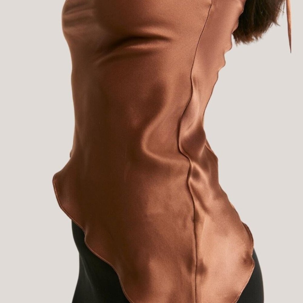 nap loungewear Cowl-Neck 100% Silk Camisole. B057 - Picture 8 of 9
